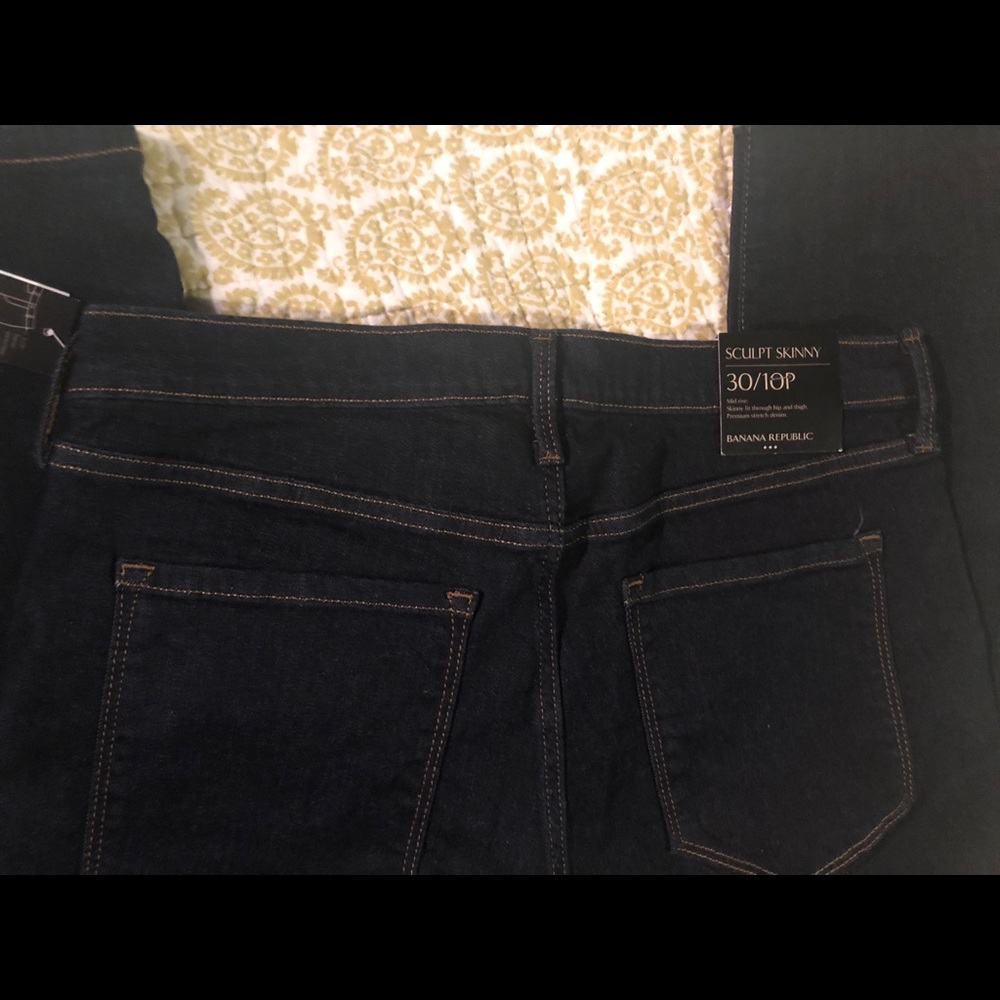 Banana Republic Sculpt Dark Wash Skinny Jean NWT